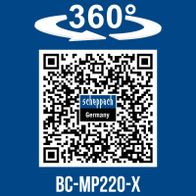 360°-Drehfunktion für besseren Sicht- und Arbeitsbereich des Akku-Rasenmähers BC-MP220-X