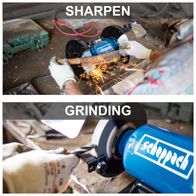The Scheppach grinder-polisher SM200L can be used for grinding and sharpening.