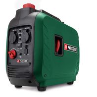 Inverter Stromerzeuger PISE 2000 A1 Parkside LB1, Ansicht von der Seite.