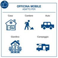 Das mobile Werkzeugset WZK120 von Scheppach ist ideal für den Einsatz zu Hause, auf der Baustelle, im Auto, im Garten und auf dem Campingplatz. Es ist vielseitig einsetzbar und bietet praktische Lösungen für verschiedene Anwendungen.