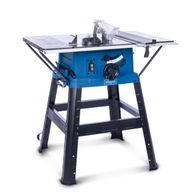 Tischkreissäge HS254 von Scheppach mit 85mm Schnitthöhe, 2200W Leistung und Softstart. Inklusive Tischverbreiterung für erweiterten Arbeitsbereich.