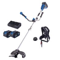 Scheppach Akku-Freischneider mit Akku-Ladegerät, Motor-Sense und Halterung für Akku und Werkzeug