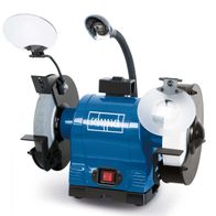 Scheppach-Doppelschleifer mit integriertem Licht und Schutzglas