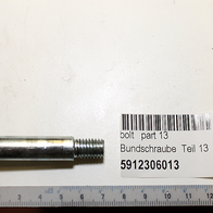 Bundschraube (Teil 13) für Radachse M10x15, Scheppach