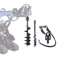 Scheppach-Pfahlrührer mit Antriebseinheit und Hydraulikarm für Bohranlagen