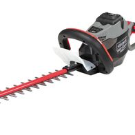 Scheppach Heckenschere BHT560-40Li ohne Akku und Ladegerät, seitliche Ansicht.