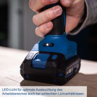 LED-Beleuchtung für optimale Arbeitsbereichsausleuchtung bei schlechten Lichtverhältnissen
