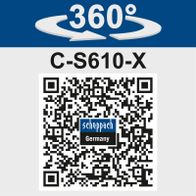 360°-Drehfunktion für Scheppach Akku-Kehrmaschine C-S610-X