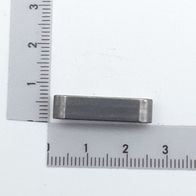 Passfeder 6x6x25, Ansicht von der Seite, Länge 25 mm.