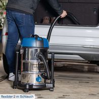 Wassersauger mit flexibler Schlauchverbindung (2 m) für Scheppach-Modell NTS30v2, Ausblasfunktion integriert