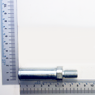 Scheppach-Lagerbolzen mit Gewinde, Maße 22 mm × 78 mm, Maßstab zur Orientierung