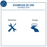 Beispiel für die Verwendung von Werkstatt- und Garagen-Icons zur Produktkommunikation
