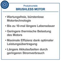 Brushless-Motor-Vorteile für Akku-Rasenmäher: Wartungsfrei, längere Lebensdauer, geringere Hitze, effiziente Leistung und längere Akkulaufzeit