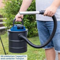 Ergonomischer Traggriff für einfachen Transport des Akku-Aschesaugers