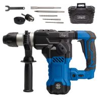 Scheppach Bohrhammer DH1500 Plus mit integriertem Zubehörkoffer, inklusive Bohrer und Werkzeuge