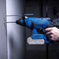 Scheppach Akku-Bohrhammer mit Lithium-Ionen-Akku und Schlagfunktion, 2.2 Ah, 5.500 U/min