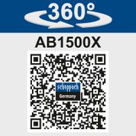 Abbruchhammer AB1500X mit 360° Drehung, inkl. Spitz- und Flachmeißel, 20J Schlagkraft, 1300W Leistung, SDS-Max.