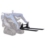 Scheppach-Schaufelgreifer mit hydraulischer Auslegestange und Greifarm für Materialhandhabung