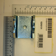 Strebenklammer 40x44x24 von Scheppach, Artikelnummer 52202131, Ansicht von vorne.