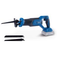 Akku-Säbelsäge BC-RS250-X mit Hublänge 28mm und Hubzahl 0-3000min-1. Ausgestattet mit LED-Leuchte und brushless Motor. Inklusive zwei Sägeblätter.