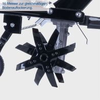 16 Messer für gleichmäßige Bodenauflockerung auf 260 mm Durchmesser