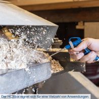 Der HC30ox eignet sich für eine Vielzahl von Anwendungen. Er bietet 8 Bar Druck, einen 24L Kessel und eine Fördermenge von 200L/min. Der Kompressor ist ölfrei und wartungsarm.