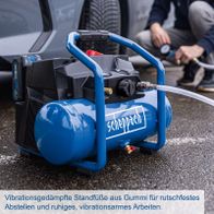 Vibrationsdämpfende Gummi-Standfüße für stabileres Abstellen und vibrationsarmes Arbeiten