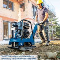 Rüttelplatte HP3000S von Scheppach für Verdichtung verschiedener Materialien