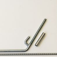 Scheppach-Hebel für Höhenverstellung mit gebogener und gerader Stange