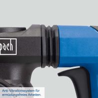 Anti-Vibrationssystem für ermüdungsfreies Arbeiten mit Scheppach Bohrhammer DH1500 Plus
