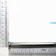 Federstecker mit Seriennummer 05003803 (Steckbolzen-Serie) auf Messskala
