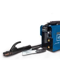 Scheppach Schweißgerät WSE870 mit Zubehör, gezeigt von vorne.