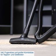 Nass- und Trockensauger mit Fugendüse und Kombidüse für Teppich- und Glattböden