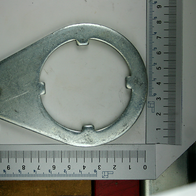 Scheppach-Auslegerteil mit integriertem Lochsystem und Befestigungselement für Armverlängerung