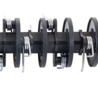 Scheppach Lüfterwalze SC32 – mechanische Lüfterwalze mit spiralförmigen Elementen