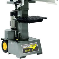 Holzspalter stehend lv 80 Woodster inkl. Spaltkreuz - 400V 50Hz 3500W - 8t, Ansicht von der Seite.