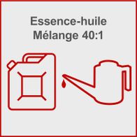 Das Produkt benötigt ein Essence-huile Gemisch im Verhältnis 40:1.