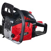 Benzin Kettensäge CSH46 von Scheppach, ProCut System, 46cc, seitliche Ansicht.