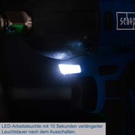 LED-Arbeitsleuchte mit 10 Sekunden verlängertem Leuchtdauer nach Ausschalten für Scheppach-Tool