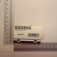 Scheppach-Gewindebolzen (Teil der Gewindebolzen RD 10x66-Serie) mit Beschriftung und Barcode