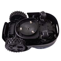 Mähroboter PX-RRM-2000Wi Practixx mit robusten Reifen und zentralem Mähdeck. WLAN- und Bluetooth-fähig für einfache Steuerung. Ideal für Rasenflächen bis 2000 qm².