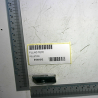 Füllstück 51001012 von Scheppach, gezeigt von der Seite neben einem Lineal zur Größenveranschaulichung.