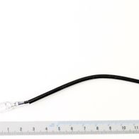 Verbindungskabel 177mm 2 Flachstecker schwarz, von links nach rechts.