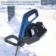 Ergonomischer Griff mit rutschfester Oberflächenbeschichtung und weichem Grip für komfortable Handhabung