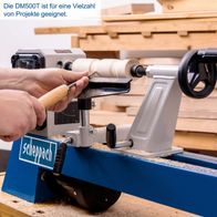 Die DM500T ist für eine Vielzahl von Projekten geeignet. Sie bietet Vielseitigkeit und Effizienz beim Drechseln von Holz.