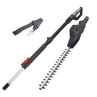 Die Heckenschere TPH500 von Scheppach verfügt über einen Teleskopgriff für einfache Höhenverstellung und einen Schultergurt für bequemen Transport. Sie hat eine 500W starke Motorleistung und ist für den Betrieb mit 230-240V 50Hz ausgelegt.