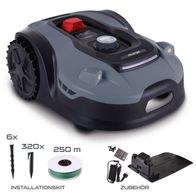 Mähroboter mit Installationskit (6 Spitzen), 320 m Kabel, 250 m Spitzenkabel und Zubehör für Praktixx-Modell