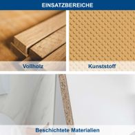 Materialvergleiche Vollholz vs. beschichtete Kunststoffplatte für Kreissägeblätter