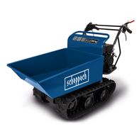 Scheppach Dumper DP4000 mit 300 kg Tragfähigkeit, 5,5 PS (4,1 kW) und 196 ccm Hubraum. Ausrüstung für verschiedene Bodenbeläge inklusive.