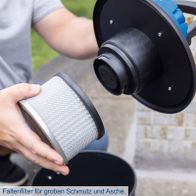 Filter für groben Schmutz und Asche in Aschesauger-System